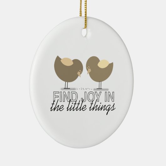 かわいい鳥感動的引用文 セラミックオーナメント (右)