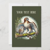 かわいい鳥見会 招待状 (正面)