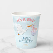 かわいい鳥運の赤ちゃんシャワー紙カップ 紙コップ (正面)