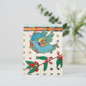 かわいい鳥飛んでいると歌 ポストカード (スタンド正面)