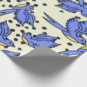 かわいい鳥 ラッピングペーパー (角)