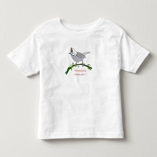 かわいい鳥Tシャツ トドラーTシャツ (正面)