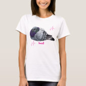 かわいい鳩のパフシャツ Tシャツ (正面)
