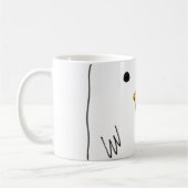 かわいい鶏のドルビー落書き コーヒーマグカップ (左)