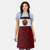 かわいい鶏の恋人カントリーキッチン エプロン (着用した状態)