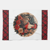 かわいい鶏の恋人カントリーキッチン キッチンタオル (横)