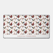 かわいい鶏の柄 デスクマット (正面)