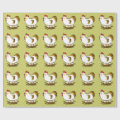 かわいい鶏卵 ラッピングペーパー (フラット)