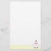 かわいい鶏 便箋 (正面)