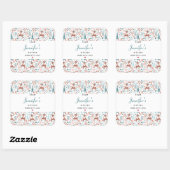 かわいい鹿お洒落の森の柄キッチン スクエアシール (シート)