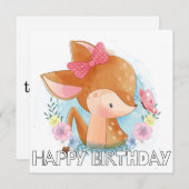 かわいい鹿がアウトドアを探検 (正面/裏面)