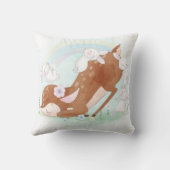 かわいい鹿とバニー クッション (裏面)