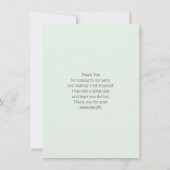 かわいい鹿に囲まれたバラありがとう サンキューカード (裏面)