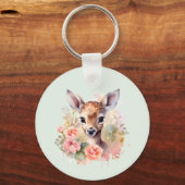 かわいい鹿に囲まれたバライベントありがとう キーホルダー (裏面)