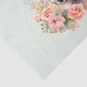 かわいい鹿に囲まれたバラ 薄葉紙 (詳細)