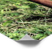 かわいい鹿のヘッドローンオーナメント ポスター (角)