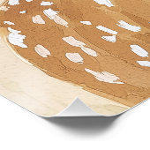 かわいい鹿のポスター 寝室の壁アート パステル キッズ アート ポスター (コーナー)