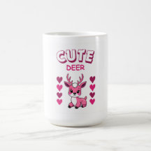 かわいい鹿のマグカップデザイン