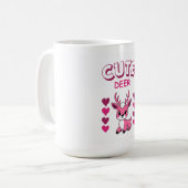 かわいい鹿のマグカップデザイン コーヒーマグカップ (正面左)