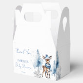 かわいい鹿の冬の少年の赤ちゃんシャワーの好意 フェイバーボックス (オープン)