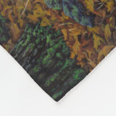 かわいい鹿の子鹿と子鹿の秋 フリースブランケット (角)