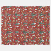 かわいい鹿の毛布 フリースブランケット (正面(横))