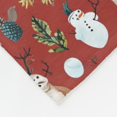 かわいい鹿の毛布 フリースブランケット (角)