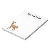 かわいい鹿の漫画イラストレーション ノートパッド (回転)