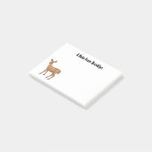 かわいい鹿の漫画イラストレーション ポストイット (アングル)