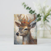 かわいい鹿の王冠|過去記事 ポストカード (スタンド正面)