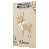 かわいい鹿の秋インスピレーション クリップボード (左)