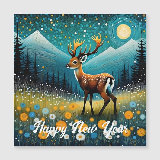 かわいい鹿の花メドウファンタジー (正面)