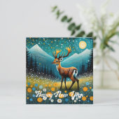 かわいい鹿の花メドウファンタジー シーズンカード (スタンド正面)