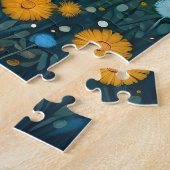 かわいい鹿の花メドウファンタジー ジグソーパズル (側面)