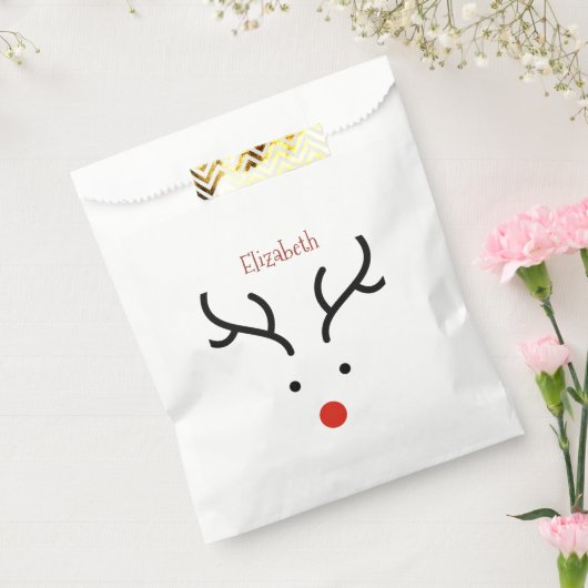 かわいい鹿の顔,ぼかし フェイバーバッグ (封をした状態)