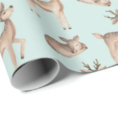 かわいい鹿をテーマにしたクリスマス ラッピングペーパー (ロールコーナー)