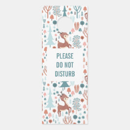 かわいい鹿を森の中で邪魔してはいけない ドアノブサイン