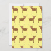 かわいい鹿ウッドランドキッズ1st誕生日パーティー 招待状 (裏面)