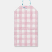 かわいい鹿ガールベビーシャワーメッセージカード ギフトタグ (裏面)