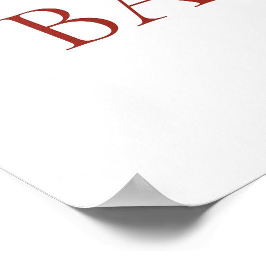 かわいい鹿クリスマス赤ちゃんシャワー歓迎サイン ポスター (角)