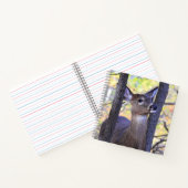 かわいい鹿クローズアップ ノートブック (内部)