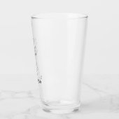 かわいい鹿シンプルのラインイラストレーション名前をカスタムする タンブラーグラス (左)