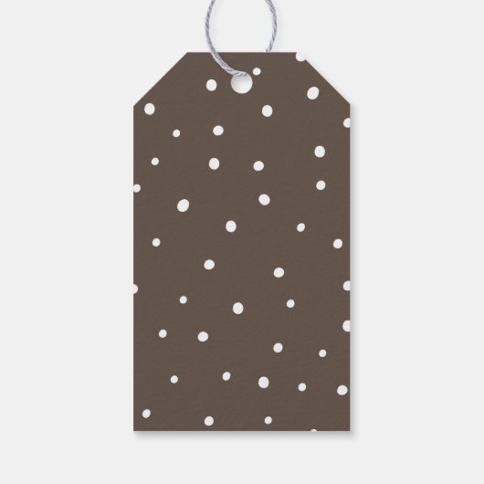 かわいい鹿テーマ男女兼用秋ベビーシャワー ギフトタグ (裏面)