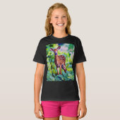 かわいい鹿デジタ絵画ルTシャツ Tシャツ (正面フル)