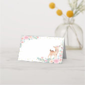 かわいい鹿フローラフードテント座席表 プレイスカード (正面)