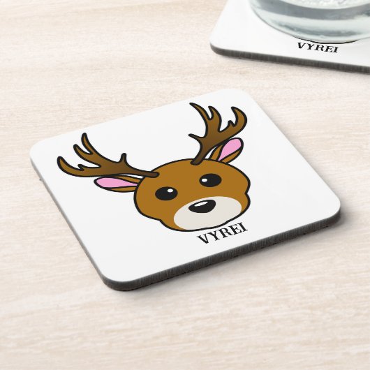 かわいい鹿 コースター (左側)