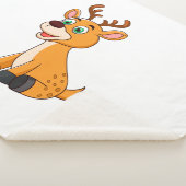 かわいい鹿 シェルパブランケット (3/4)