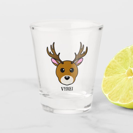 かわいい鹿 ショットグラス (正面)