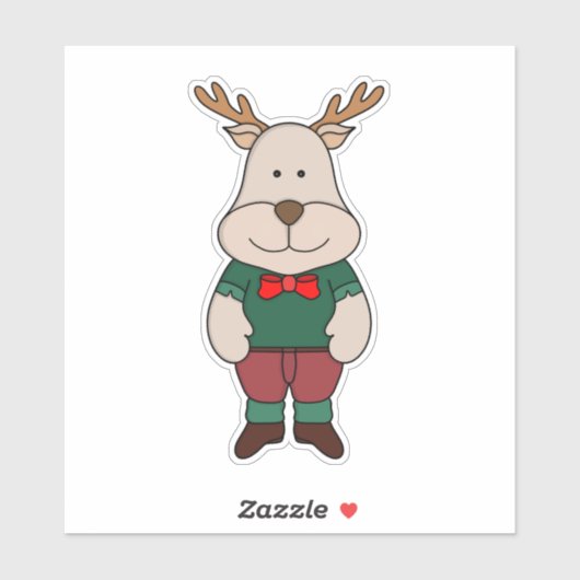 かわいい鹿 シール (シート)