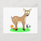 かわいい鹿 ポストカード (正面)